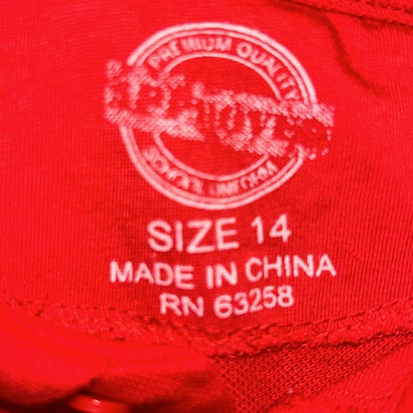 Red Polo Shirt Uniform Approved School Unisex Size 14 (Big Girls) (Big Boy) - Picture 6 of 14